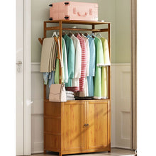 טען את התמונה לגלריה , ארון עץ לאחסון בגדים ותלייה