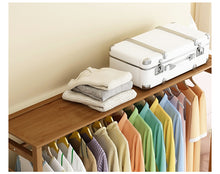 טען את התמונה לגלריה , יחידת אחסון ותלייה גדולה מעץ מבמבוק איכותי מתאימה לכ-18 זוגות נעליים