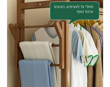 טען את התמונה לגלריה , יחידת אחסון ותלייה גדולה מעץ מבמבוק איכותי מתאימה לכ-18 זוגות נעליים