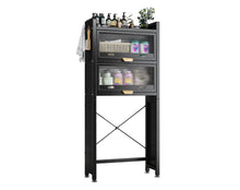 טען את התמונה לגלריה , יחידת אחסון לחדר הרחצה והשירות JayG מפלדה המשלבת 2 תאי אחסון ודלתות