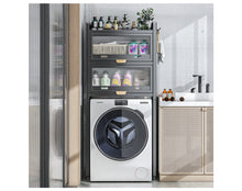 טען את התמונה לגלריה , יחידת אחסון לחדר הרחצה והשירות JayG מפלדה המשלבת 2 תאי אחסון ודלתות