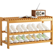 טען את התמונה לגלריה , הדום ישיבה מעץ במבוק איכותי באורך 80 ס"מ המשלב אחסון לנעליים