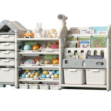 טען את התמונה לגלריה , מערכת אחסון ענקית לחדר ילדים המשלבת 17 תאי אחסון נשלפים