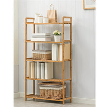 טען את התמונה לגלריה , כוננית רב שימושית 5 מדפים מבמבוק