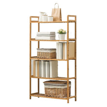 טען את התמונה לגלריה , כוננית רב שימושית 5 מדפים מבמבוק