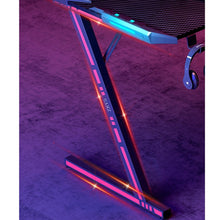 טען את התמונה לגלריה , שולחן גיימינג G-led המשלב תאורת LED מחליפה צבעים