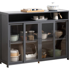 טען את התמונה לגלריה , יחידת אחסון מבמבוק למטבח המשלבת מגוון פתרונות אחסון