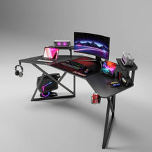 טען את התמונה לגלריה , שולחן גיימינג למקצוענים ברוחב 1.8 מטר משלב מדפי הגבהה