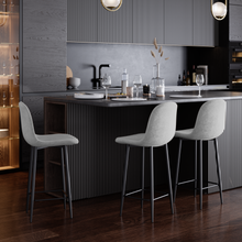 טען את התמונה לגלריה , זוג כיסאות בר מעוצב מקטיפה מודרני ואיכותי - בשלושה צבעים לבחירה