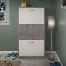 טען את התמונה לגלריה , ארון נעליים בעל שלושה תאים לאחסון - בין 18-24 זוגות נעליים