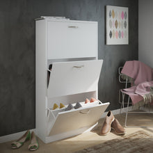 טען את התמונה לגלריה , ארון נעליים לבן פתוח