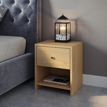 טען את התמונה לגלריה , זוג שידות צד בצבע אלון