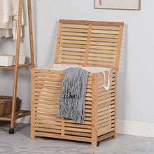 טען את התמונה לגלריה , סל כביסה מעץ מחולק במבצע