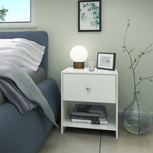 טען את התמונה לגלריה , זוג שידות צד בצבע לבן