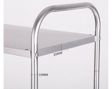 טען את התמונה לגלריה , יחידת מדפים מנירוסטה מתאים לאחסון רב שימושי בבית