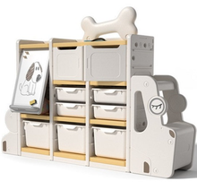 טען את התמונה לגלריה , מערכת אחסון לחדר הילדים דגם K19 TUTU בעיצוב רכבת