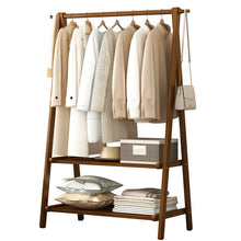 טען את התמונה לגלריה , יחידת אחסון מבמבוק מעוצבת המשלבת תלייה ומדפי אחסון