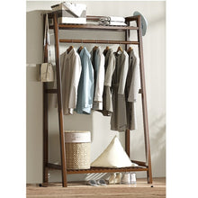 טען את התמונה לגלריה , יחידת אחסון מבמבוק מעוצבת Hawi המשלבת תלייה ומדפי אחסון