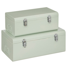 טען את התמונה לגלריה , סט קופסאות ממתכת לאחסון - 127144D