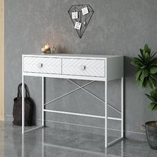 טען את התמונה לגלריה , קונסולת כניסה מהודרת בעלת שתי מגירות ובשישה צבעים לבחירה