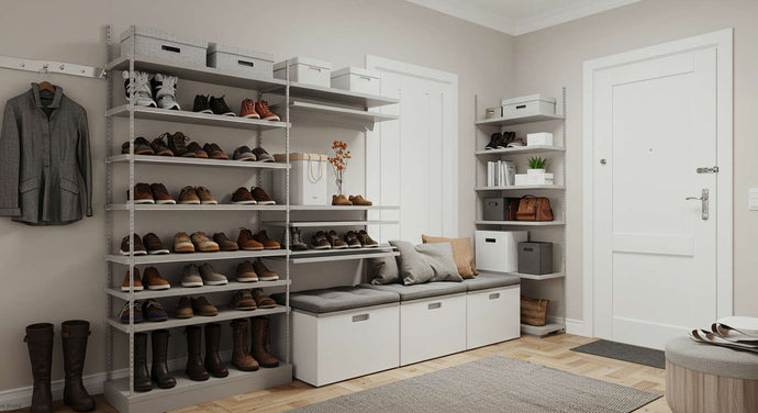 אחסון נעליים חכם – פתרונות לארגון נעליים בבית ובכניסה