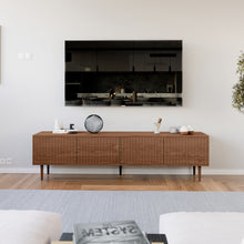 טען את התמונה לגלריה , מזנון טלוויזיה מודרני אגוז
