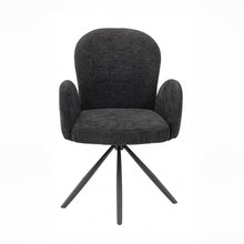 טען את התמונה לגלריה , כיסא פינת אוכל מסתובב בצבע שחור
