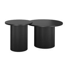 טען את התמונה לגלריה , זוג שולחנות מדורגים מודרניים עגולים במגוון צבעים
