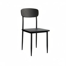 טען את התמונה לגלריה , כיסא פינת אוכל מודרני ציפוי PVC שחור
