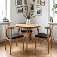 טען את התמונה לגלריה , רביעית כיסאות פינת אוכל מעץ משולב ריפוד מפנק ובמגוון צבעים לבחירה
