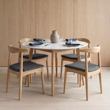 טען את התמונה לגלריה , רביעית כיסאות פינת אוכל מעץ משולב ריפוד מפנק ובמגוון צבעים לבחירה
