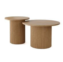 טען את התמונה לגלריה , זוג שולחנות מדורגים מודרניים עגולים במגוון צבעים
