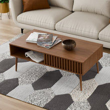 טען את התמונה לגלריה , שולחן סלון בעיצוב סקנדינבי בצבע אגוז
