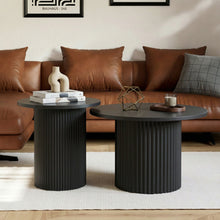 טען את התמונה לגלריה , זוג שולחנות מדורגים מודרניים עגולים במגוון צבעים
