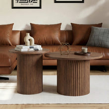 טען את התמונה לגלריה , זוג שולחנות מדורגים מודרניים עגולים במגוון צבעים
