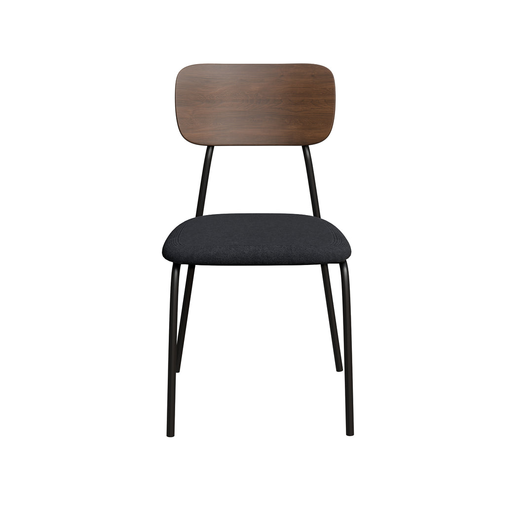 כיסא פינת אוכל מודרני תעשייתי צבע שחור