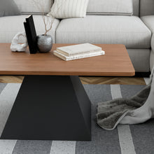 טען את התמונה לגלריה , שולחן סלון מודרני יוקרתי אגוז מבט מקרוב
