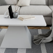 טען את התמונה לגלריה , שולחן סלון מודרני יוקרתי לבן מבט מקרוב
