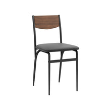 טען את התמונה לגלריה , כיסא פינת אוכל מרופד באפור
