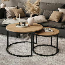 טען את התמונה לגלריה , זוג שולחנות צעירים ומודרניים דגם קאיין – צבעים לבחירה
