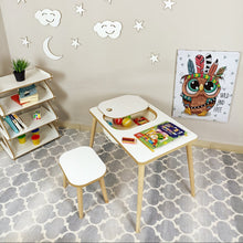 טען את התמונה לגלריה , סט שולחן ושרפרף יצירה לילדים
