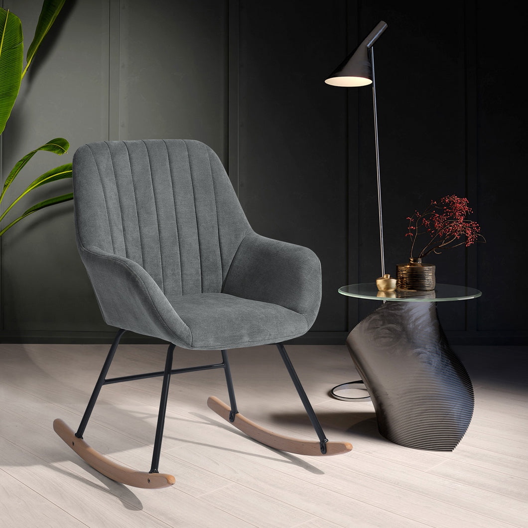 כורסת נדנדה בצבע אפור