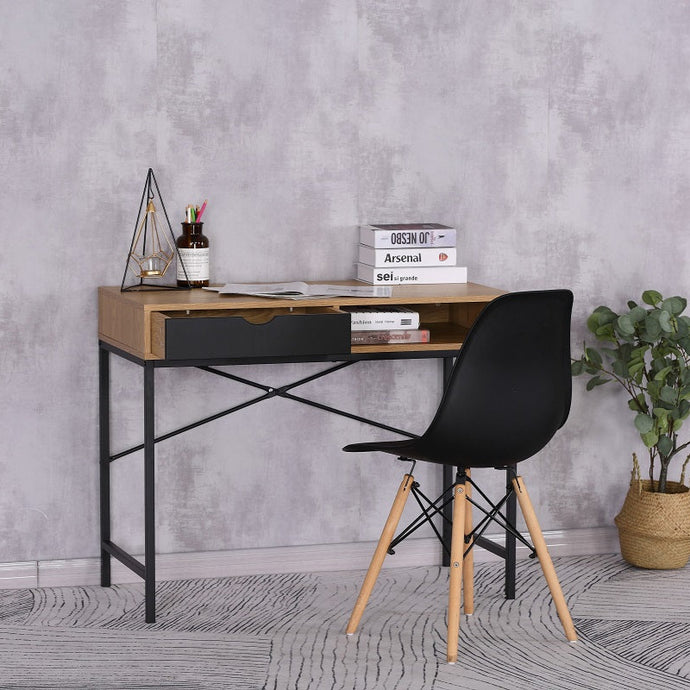 שולחן עבודה קלאסי ונוח בצבע אלון