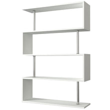 טען את התמונה לגלריה , ספרייה מעוצבת בצבע לבן לשדרוג המראה בסלון
