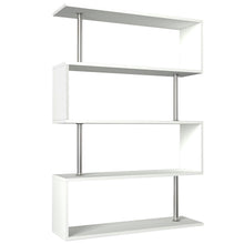 טען את התמונה לגלריה , ספרייה מעוצבת בצבע לבן לשדרוג המראה בסלון
