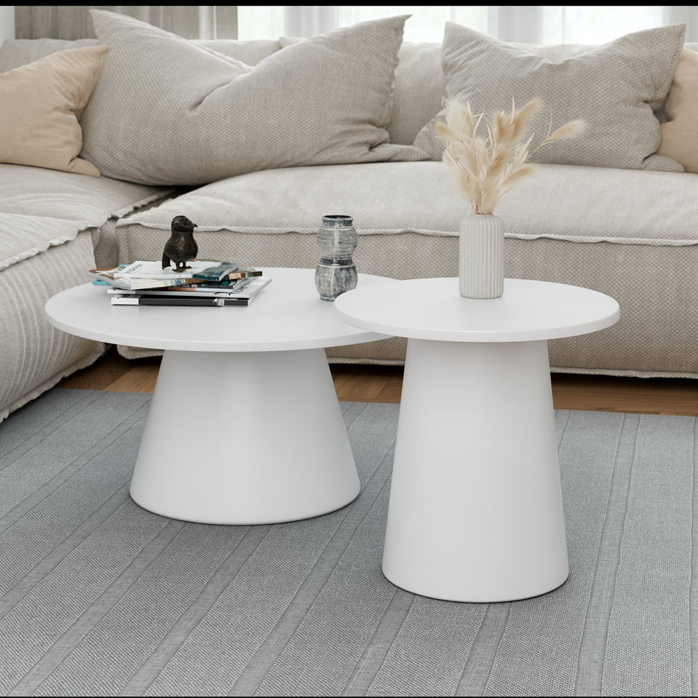 זוג שולחנות מודרניים במבחר צבעים לבחירה