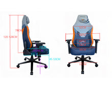 טען את התמונה לגלריה , כיסא גיימינג ארגונומי מתכוונן ומקצועי בעיצוב ספורטיבי ונושם
