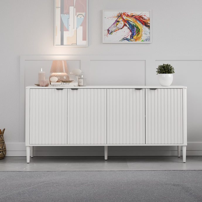 קומודה רב שימושית בצבע לבן