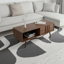 טען את התמונה לגלריה , שולחן סלון מעוצב בצבע אגוז
