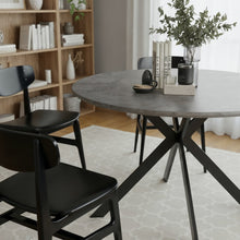 טען את התמונה לגלריה , שולחן פינת אוכל מודרני בצבע אפור בטון
